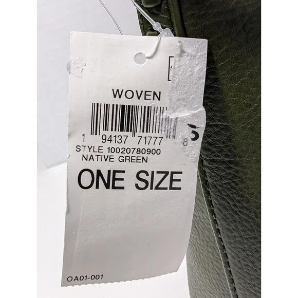 Style & Co Mini Woven Bucket Bag Womens Crossbody Purse Green New With Tags - Picture 12 of 16